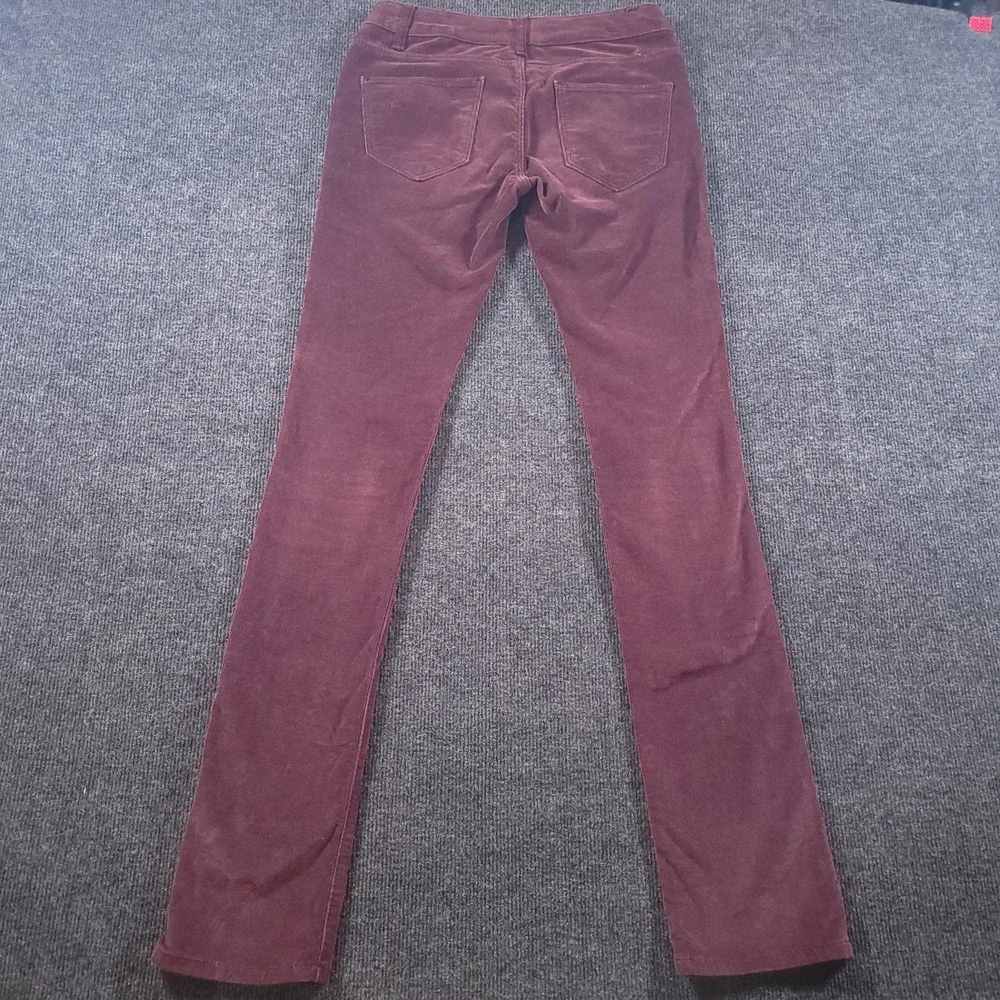 Zara Basic Women's Corduroy Skinny Pants‎ Burgundy Size 4